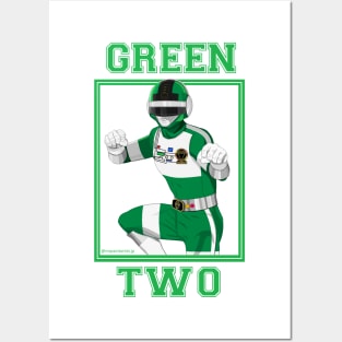 Green Two Posters and Art